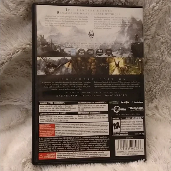 Skyrim Legendary Edition PC game ✨With Inserts: Includes map and sticker✨ - Picture 2 of 13